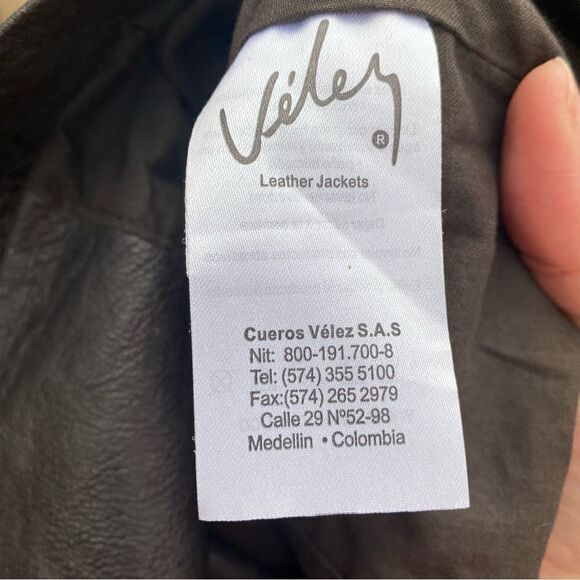 💛 Velez Leather Dark Trench Coat Columbian Designer - Picture 6 of 7